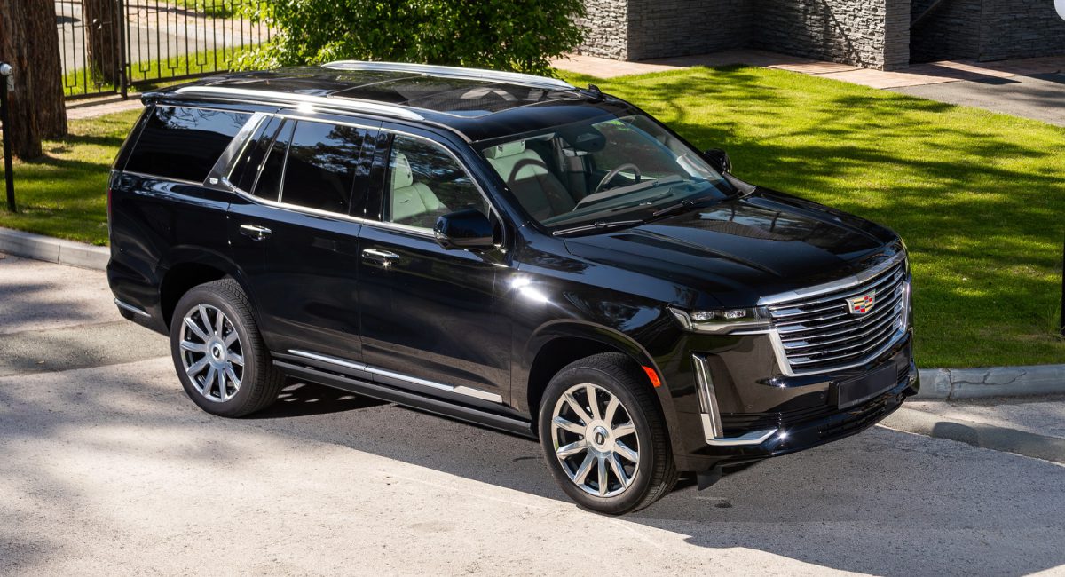 exterior of a black Cadillac Escalade - ADL Auto Repair & Driveshafts