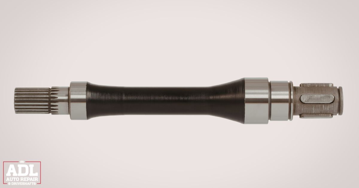 vehicle driveshaft on a table - ADL Auto Repair & Driveshafts Driveshaft Maintenance Schedule