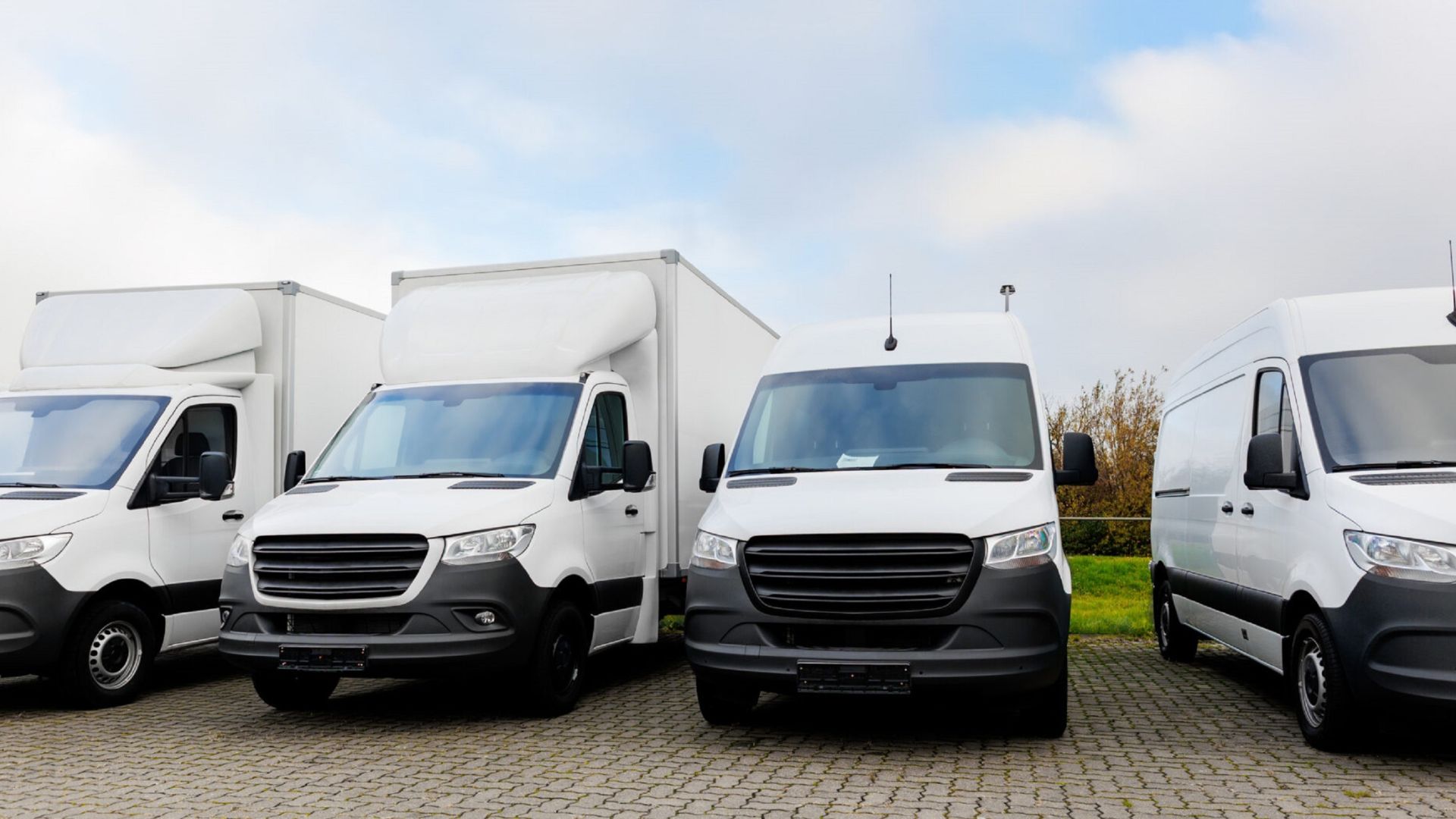 line up of commercial fleet vehicles/trucks - ADL Auto Repair Driveshafts fleet maintenance