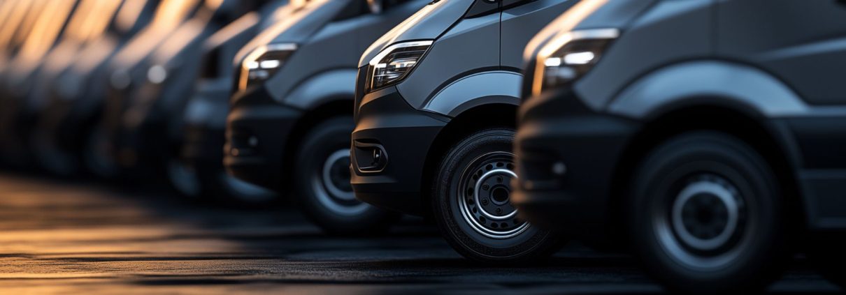 line up of commercial fleet vehicles/trucks - ADL Auto Repair Driveshafts fleet maintenance