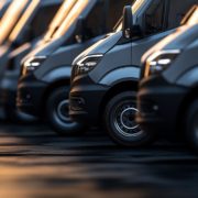line up of commercial fleet vehicles/trucks - ADL Auto Repair Driveshafts fleet maintenance